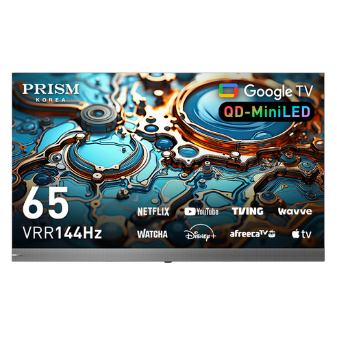 프리즘코리아 4K UHD QD Mini LED TV, 165cm(65인치), CP65G3MG, 벽걸이형, 방문설치