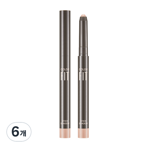 미샤 컬러핏 스틱 섀도우 1.1g, 브런치 데이, 6개