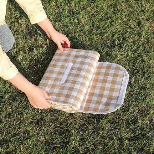 코멧 아웃도어 베이직 방수 피크닉 매트, 베이지