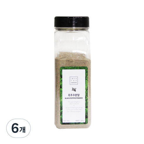 딜리셔스마켓 흑후추분말, 400g, 6개