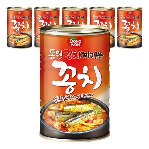 동원 김치찌개용 꽁치 통조림, 300g, 6개