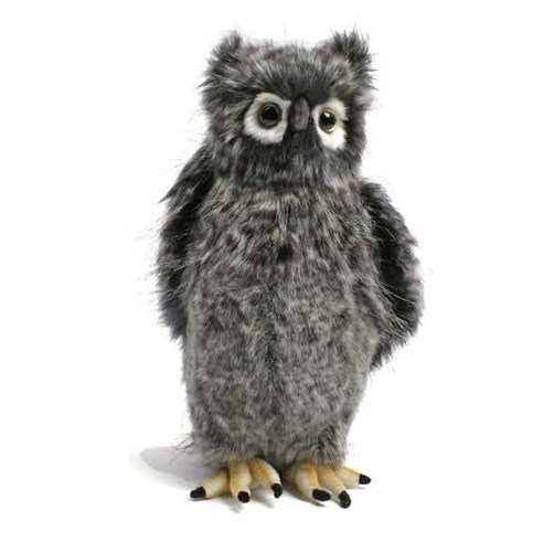 한사토이 동물인형 3678 부엉이3 Bubo Owl, 32cm, 회색