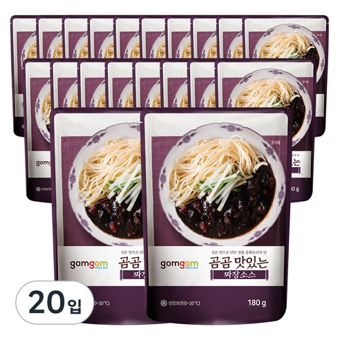 곰곰 맛있는 짜장소스, 180g, 20입