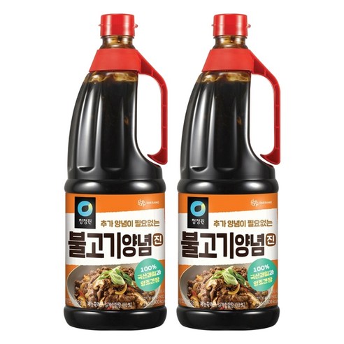 청정원 불고기양념 진, 2kg, 2개
