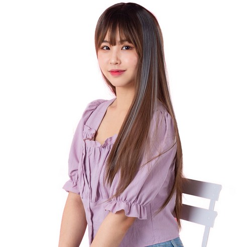 가발위드 투톤 스트레이트 컬러 헤어피스 5p + 트윙클 붙임머리 세트, 블랙다크그레이(피스), 랜덤발송(트윙클 붙임머리), 1세트