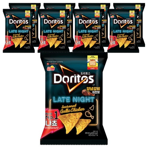 도리토스 양념갈비치킨맛, 84g, 9개