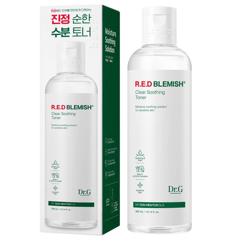 닥터지 레드 블레미쉬 클리어 수딩 토너, 민감 피부를 위한 완벽한 솔루션