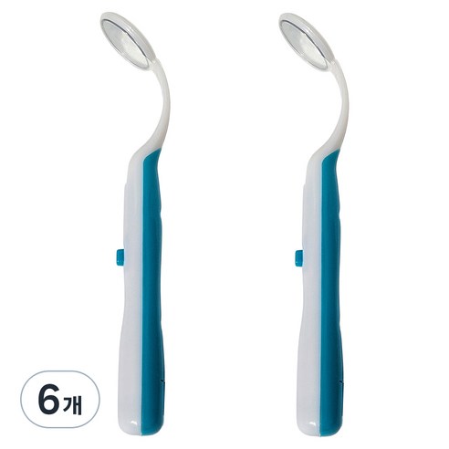 로커스 가정용 셀프 LED 치아경 파랑, 6개