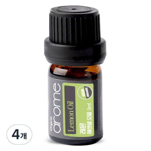 아로므 레몬 에센셜 오일, 5ml, 4개