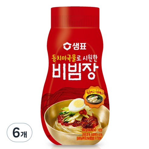 샘표 동치미국물로 시원한 비빔장, 360g, 5개 칠갑산뜨락전통장 Best Top5