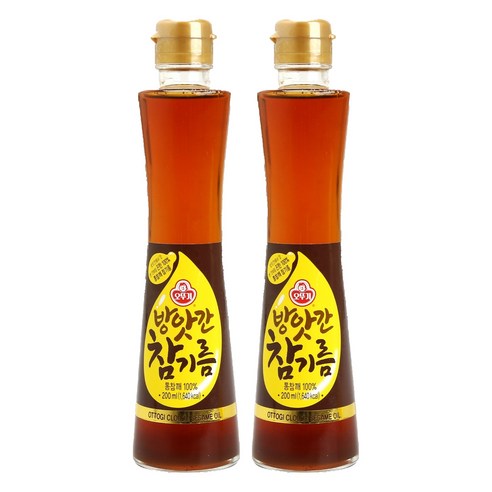 오뚜기 방앗간 참기름, 200ml, 2개