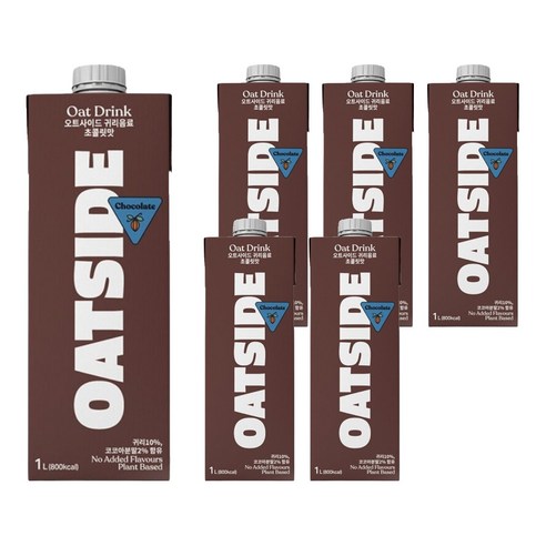 오트사이드 귀리음료 초콜릿맛, 1L, 6개