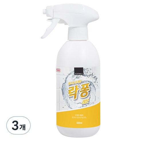 락퐁 욕실 청소세제 레몬 분사형, 500ml, 3개