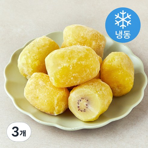 국산 골드키위 (냉동), 1kg, 3개