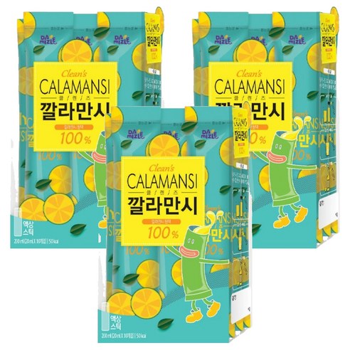 다미즐 클렌즈 깔라만시 스틱, 20ml, 10개입, 3개