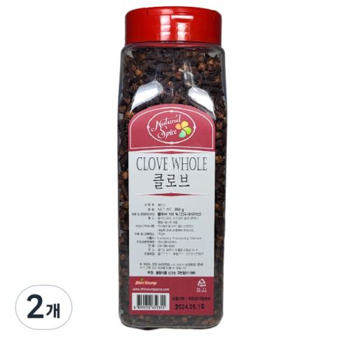 내츄럴스파이스 클로브, 350g, 2개