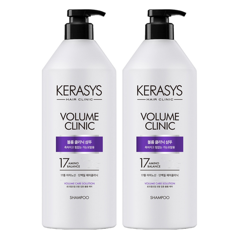 케라시스 볼륨 클리닉 단백질 샴푸 플로럴파우더향, 980ml, 2개
