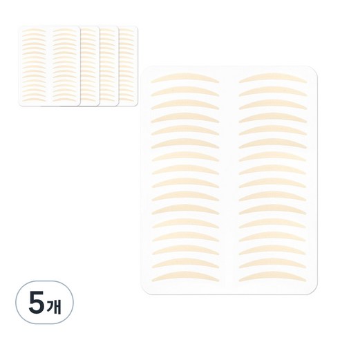 더분 깃털 누드 단면 쌍꺼풀테이프 160p, 누드C타입, 5개