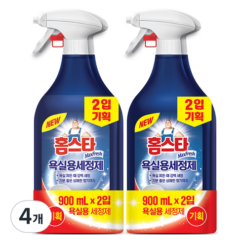 홈스타 욕실청소용 세정제, 900ml, 4개