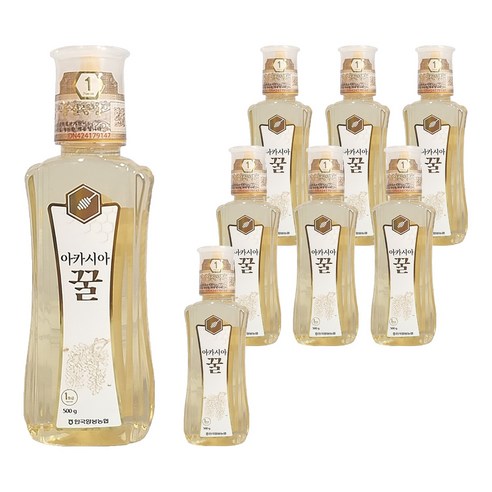한국양봉 아카시아 꿀, 500g, 8개