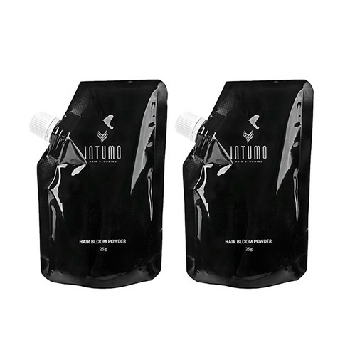 인투모 흑채 헤어블룸 파우더 리필용 25g, 브라운, 2개