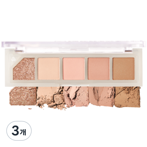 언리시아 무드 샤워 아이팔레트 3.5g, NO.2 로즈 샤워, 3개