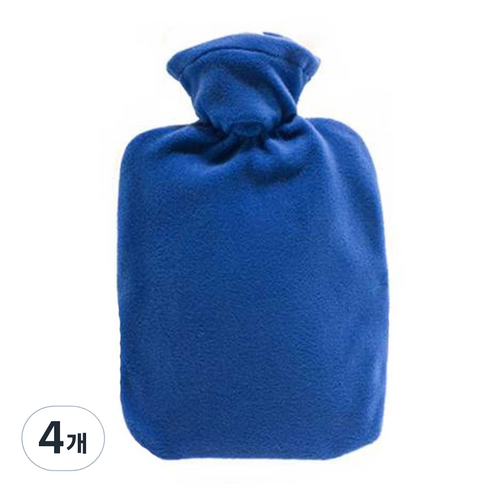 휴고프로쉬 보온물주머니 핫팩 표준형 폴리 블루 1.8L, 4개