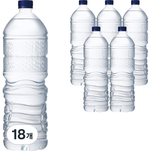 생수 빠른 배송 강원평창수 무라벨 총 48L, 24개, 2L