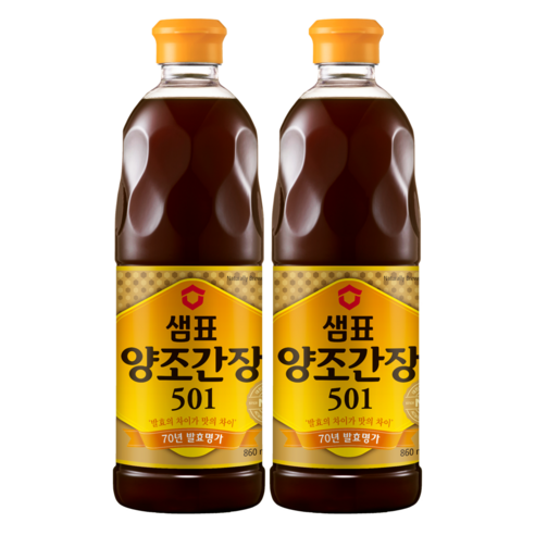 샘표 양조 간장 701, 860ml, 2개