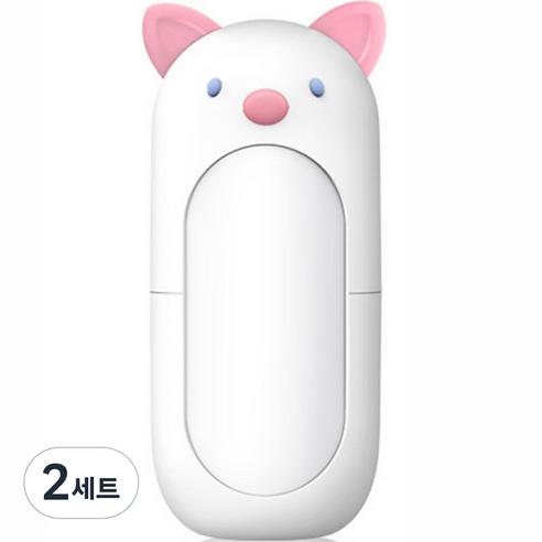 블루마켓 귀여운 캐릭터 케이스 베이비 손톱깍이 세트, 고양이, 2세트