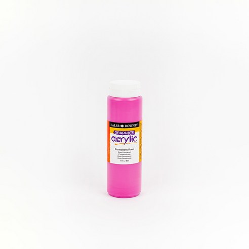 델러로니 Graduate 아크릴물감 006MixingWhite, 500ml 537PermanentRose, 1