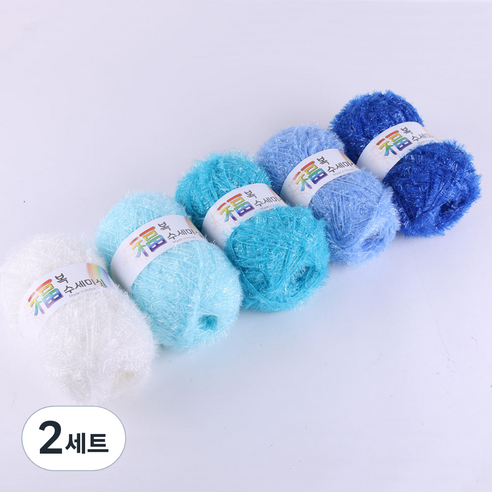마마니트 복수세미실 5종 세트14, 블루, 2세트