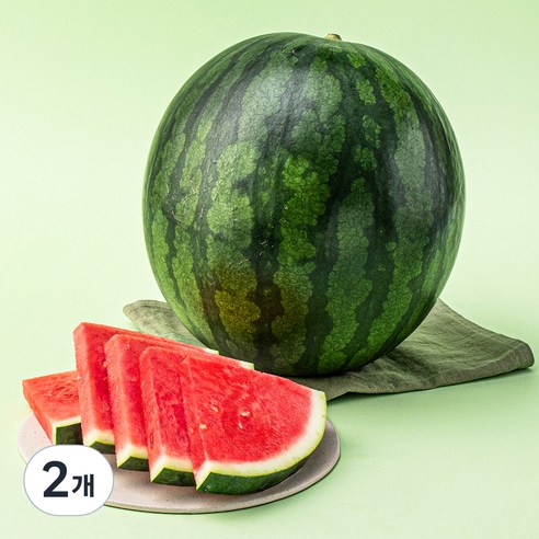 씨적은 11brix 수박, 7kg 미만, 2개