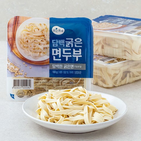 맑은물에 담백 굵은 면두부, 100g, 18개