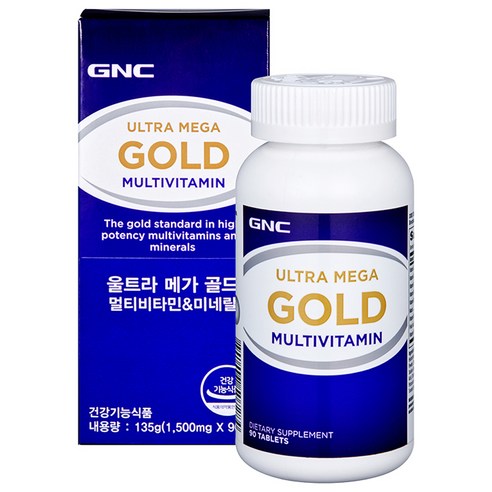 GNC 울트라메가골드 멀티비타민&미네랄, 90정, 1개