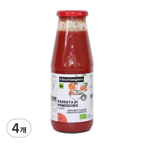 유기농 파사타 포모도리, 690g, 4개