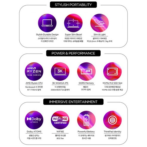 속도, 안정성, 휴대성 모두 갖춘 레노버 씽크패드 E16 G2 라이젠7