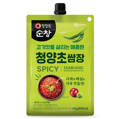청정원순창 청양초쌈장, 190g, 1개