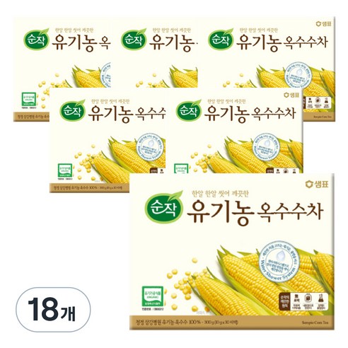 순작 유기농 옥수수차, 10g, 30개입, 18개