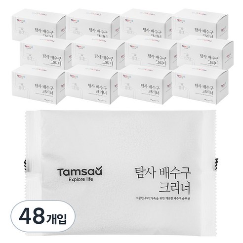 탐사 배수구 크리너, 150g, 48개