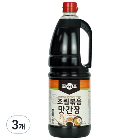 Gompyo 조림볶음 맛간장, 1.7L, 3개