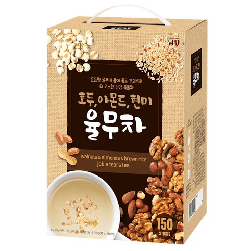 남양유업 호두 아몬드 현미 율무차, 18g, 150개입, 1개