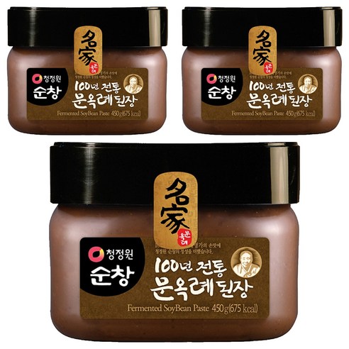 청정원순창 문옥례 된장, 450g, 3개