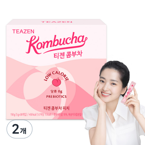 티젠 콤부차 피치, 5g, 30개입, 2개