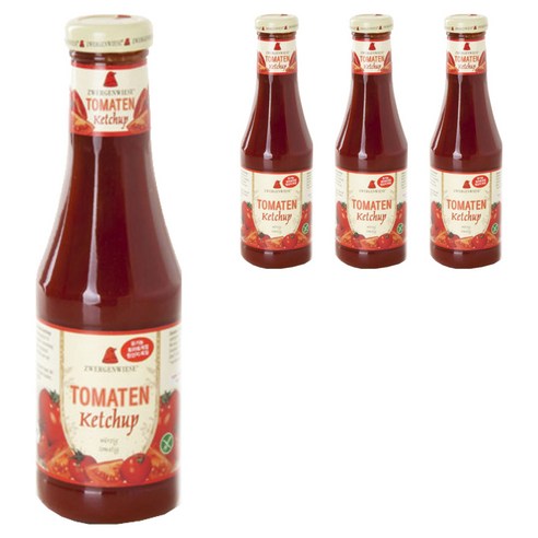 쯔베르겐비제 유기농 토마토 케찹, 500ml, 4개