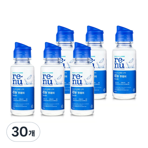 리뉴 후레쉬 렌즈세정액, 60ml, 30개