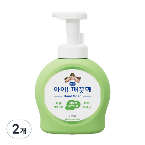 아이깨끗해 향균 거품 핸드솝 청포도, 490ml, 3개