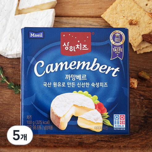 상하치즈 까망베르치즈, 100g, 1개입, 5개
