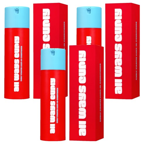 올웨이즈컬리 컬리 스타터 리브인 수분케어 컨디셔너, 3개, 140ml