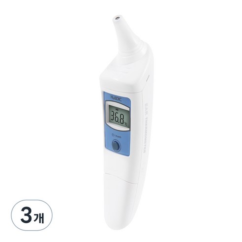 휴비딕 토미 오리지널 귀 적외선 체온계 HET-1000, 3개